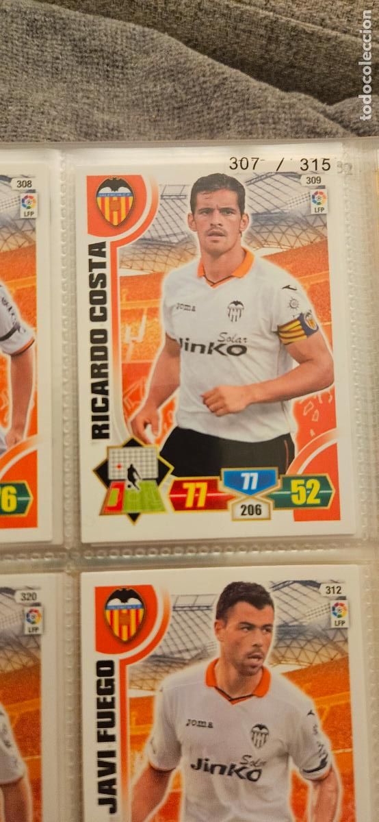 Cartes &agrave; collectionner de Football: 309. Ricardo Costa (Valencia C.F.) adrenalyn 2013 2014 13 14 trading card
