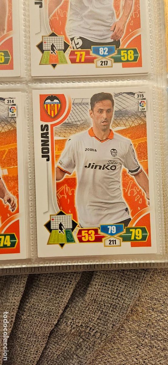 Figurine di Calcio: 315. Jonas (Valencia C.F.) adrenalyn 2013 2014 13 14 trading card