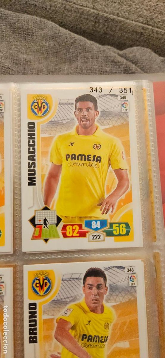Cromos de f&uacute;tbol: 345. Musacchio (Villarreal C.F.) adrenalyn 2013 2014 13 14 trading card