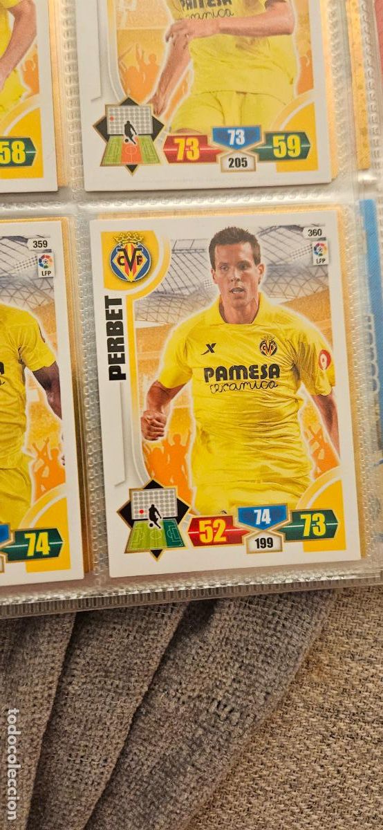 Cromos de f&uacute;tbol: 360. Perbet (Villarreal C.F.) adrenalyn 2013 2014 13 14 trading card