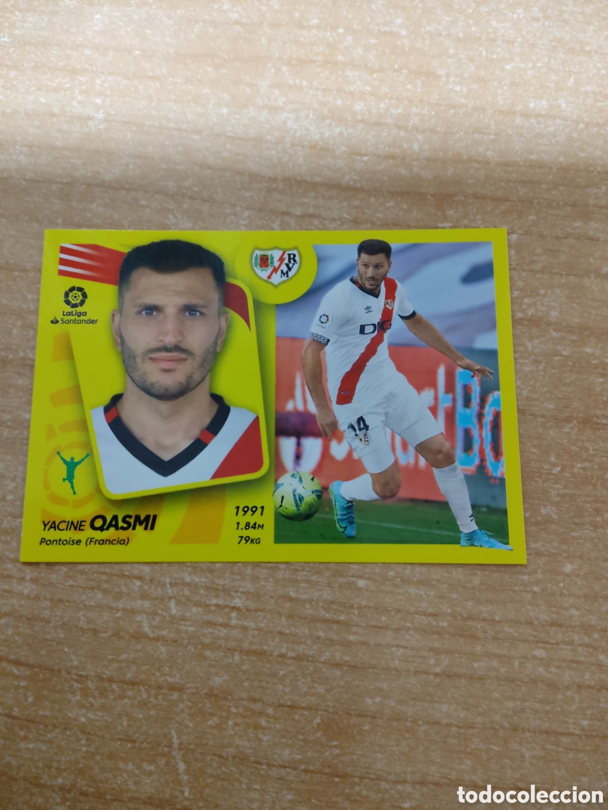 Cromos de f&uacute;tbol: 19 QASMI RAYO VALLECANO LIGA ESTE 2021 2022
