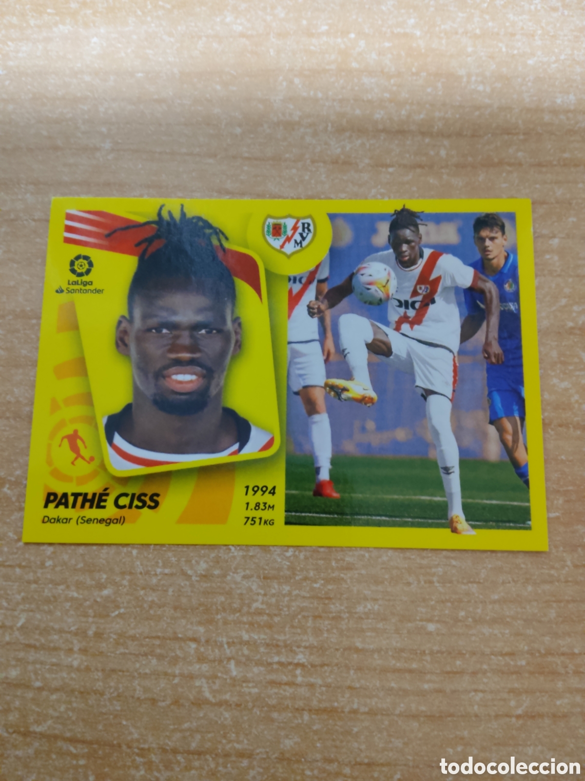 Cromos de f&uacute;tbol: 23 PATHE CISS ULTIMO FICHAJE RAYO VALLECANO LIGA ESTE 2021 2022