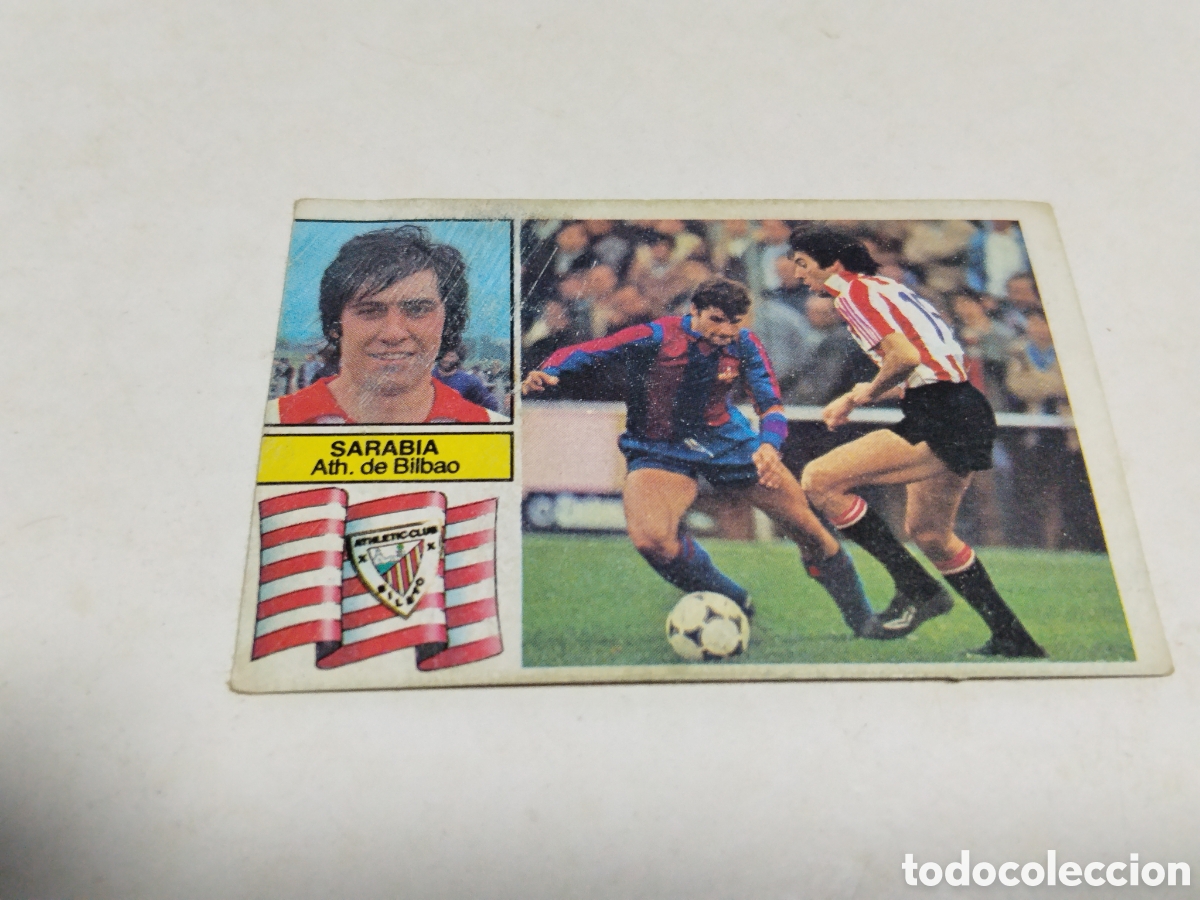Cromos de f&uacute;tbol: Cromo Liga 82/82 , Ediciones ESTE,Sarabia