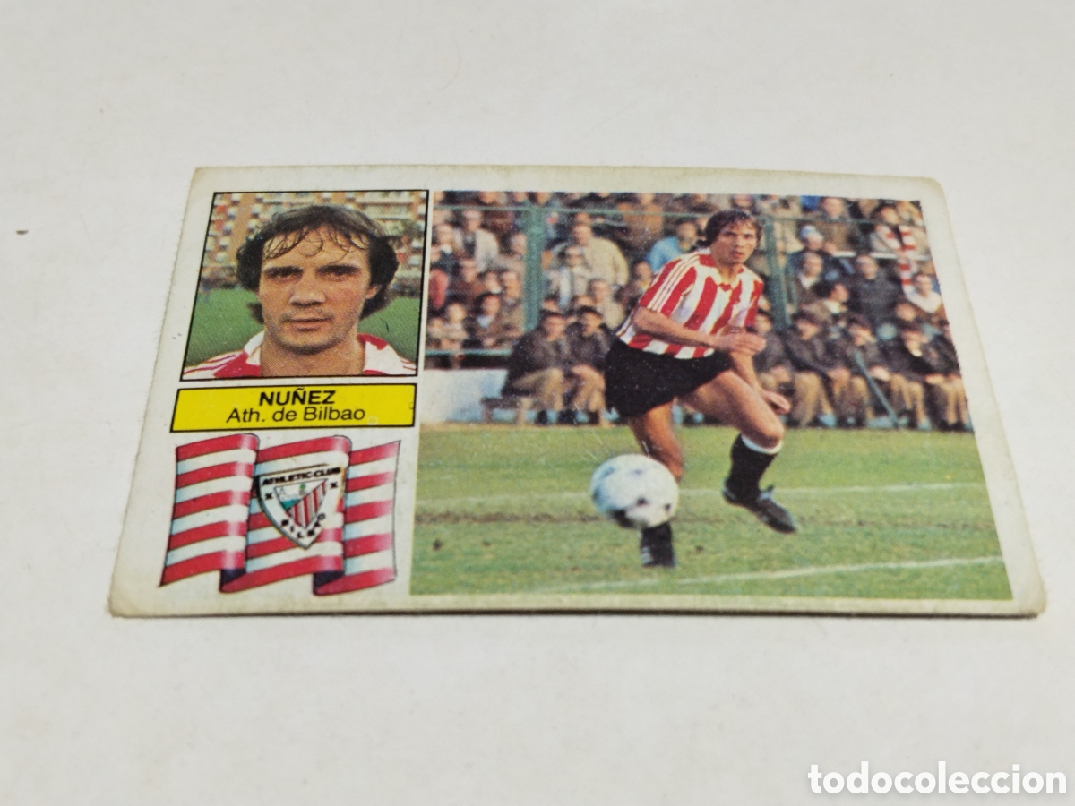 Cromos de f&uacute;tbol: Cromo Liga 82/82 , Ediciones ESTE,Nu&ntilde;ez con dobles
