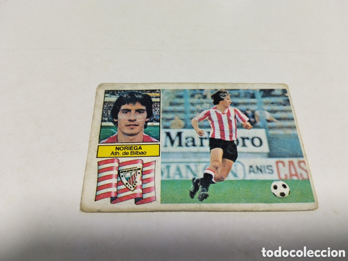 Cromos de f&uacute;tbol: Cromo Liga 82/82 , Ediciones ESTE,Noriega, usado notablemente