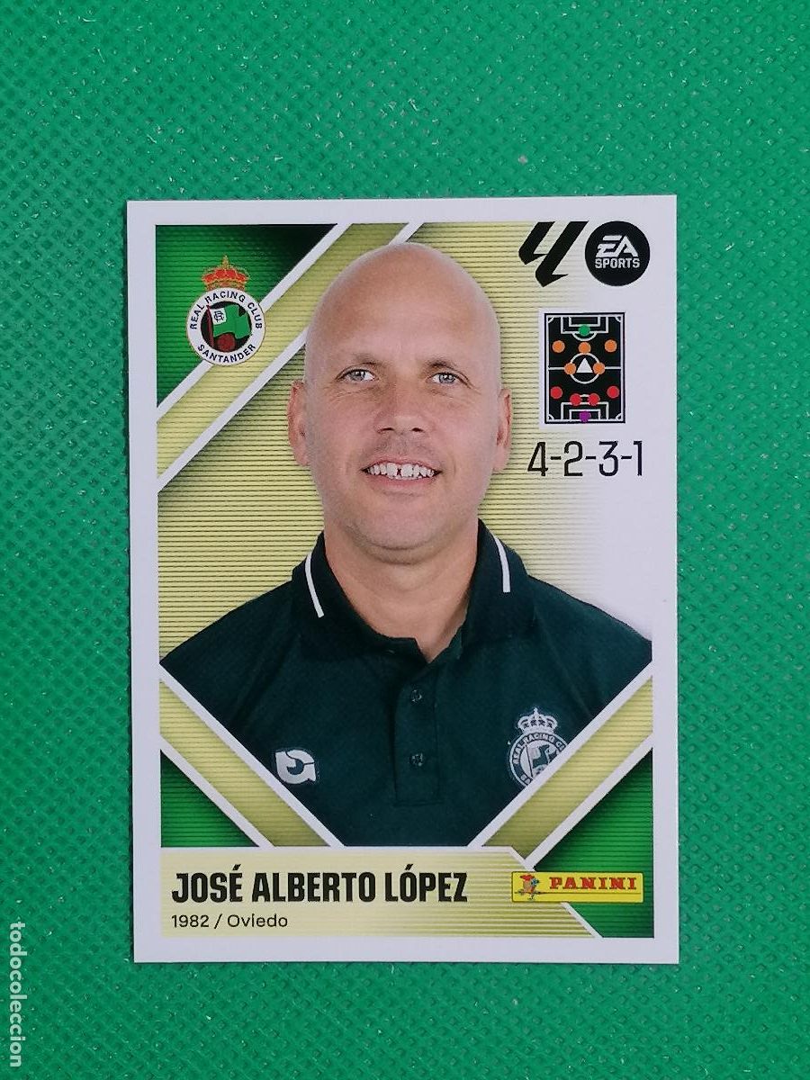 Cromos de f&uacute;tbol: 2 JOSE ALBERTO LOPEZ RACING SANTANDER ⚽ PANINI LIGA ESTE 26 27 2026 2027 ⚽