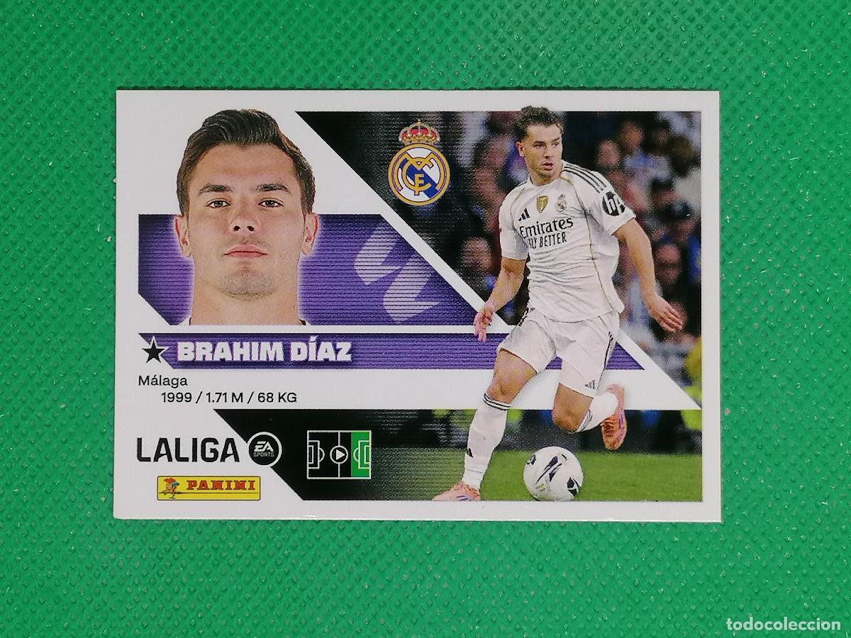 Cromos de f&uacute;tbol: 16 B 16B BRAHIM DIAZ REAL MADRID ⚽ PANINI LIGA ESTE 26 27 2026 2027 ⚽