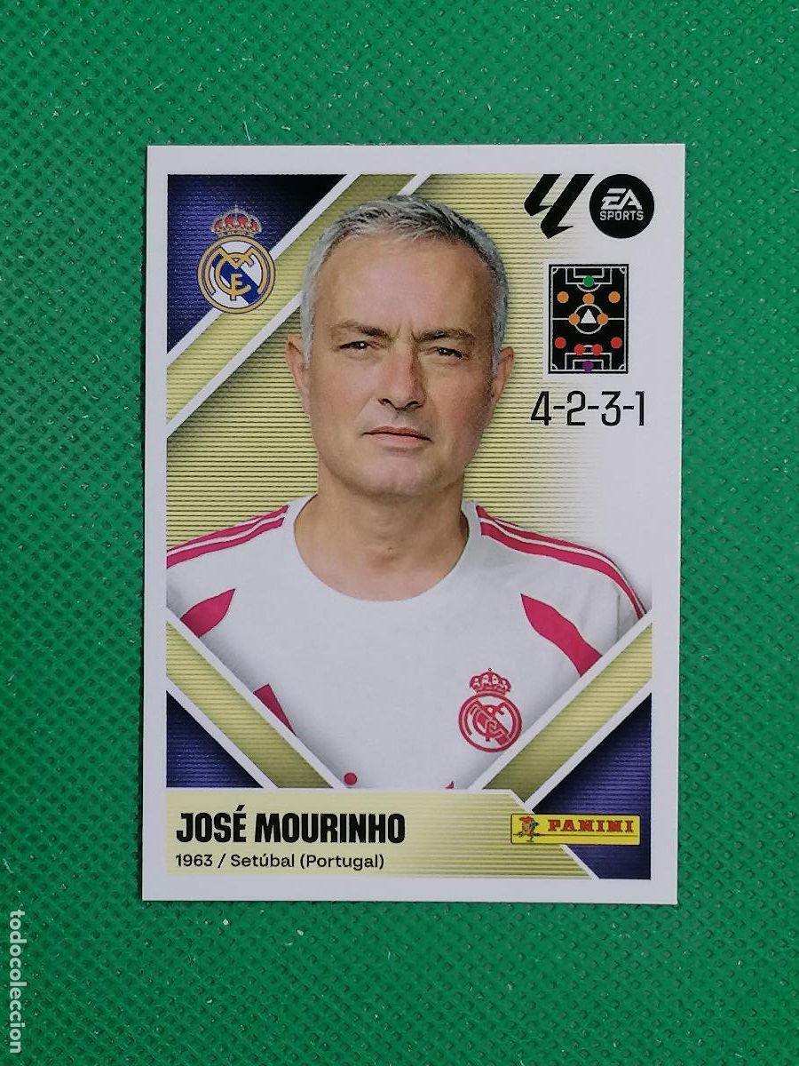 Cromos de f&uacute;tbol: 2 JOSE MOURINHO REAL MADRID ⚽ PANINI LIGA ESTE 26 27 2026 2027 ⚽