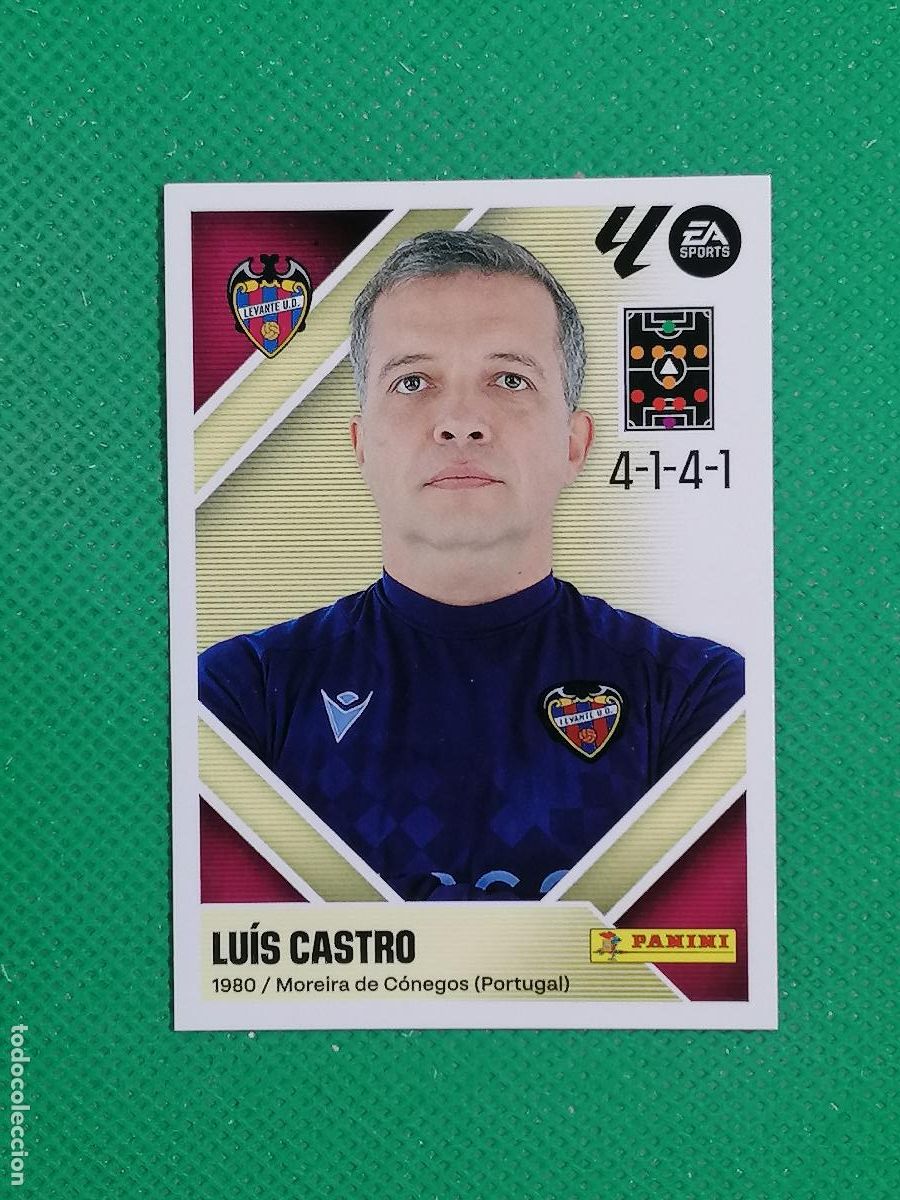 Cromos de f&uacute;tbol: 2 LUIS CASTRO LEVANTE ⚽ PANINI LIGA ESTE 26 27 2026 2027 ⚽