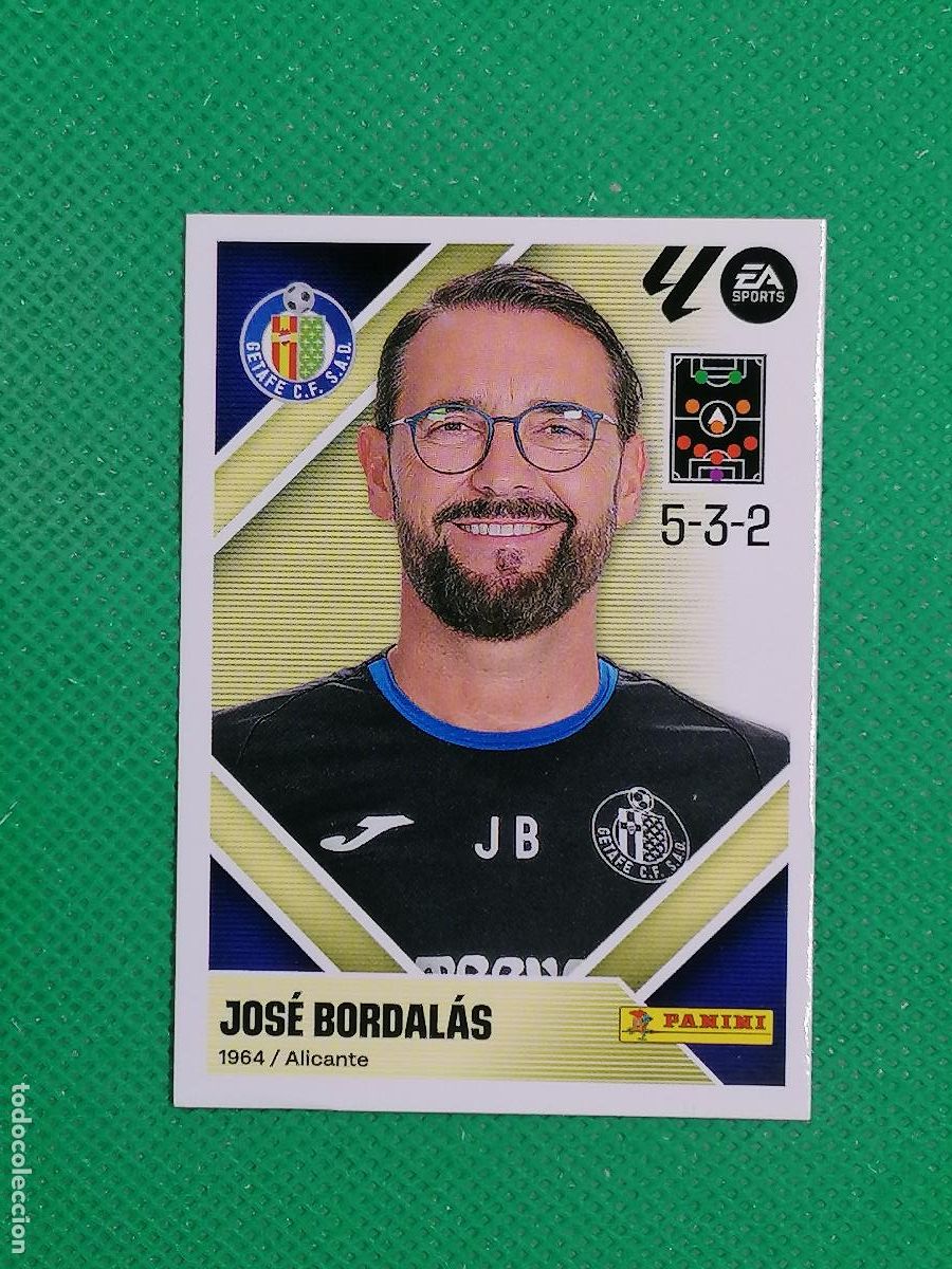 Cromos de f&uacute;tbol: 2 JOSE BORDALAS GETAFE ⚽ PANINI LIGA ESTE 26 27 2026 2027 ⚽