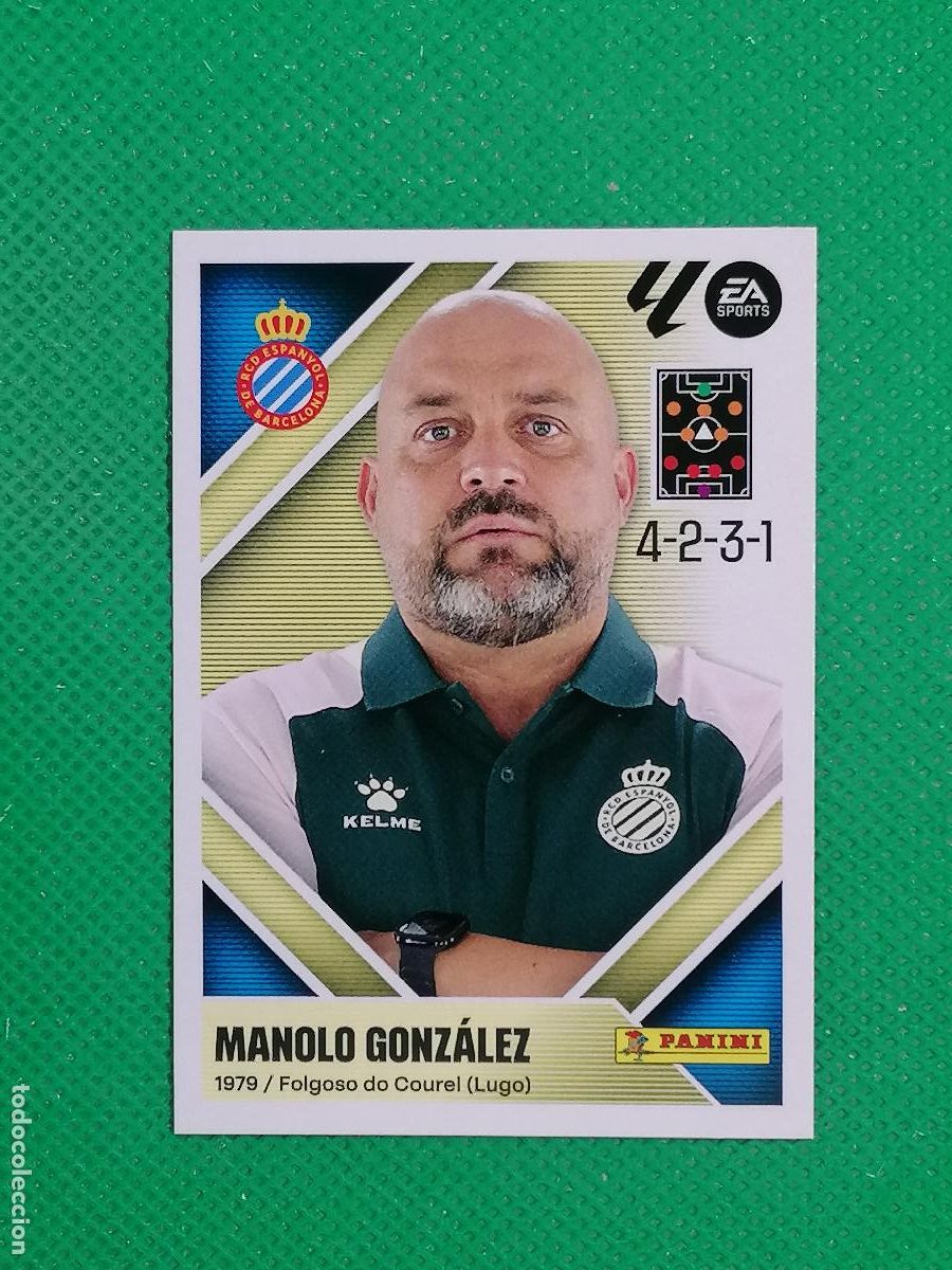 Cromos de f&uacute;tbol: 2 MANOLO GONZALEZ ESPANYOL ⚽ PANINI LIGA ESTE 26 27 2026 2027 ⚽
