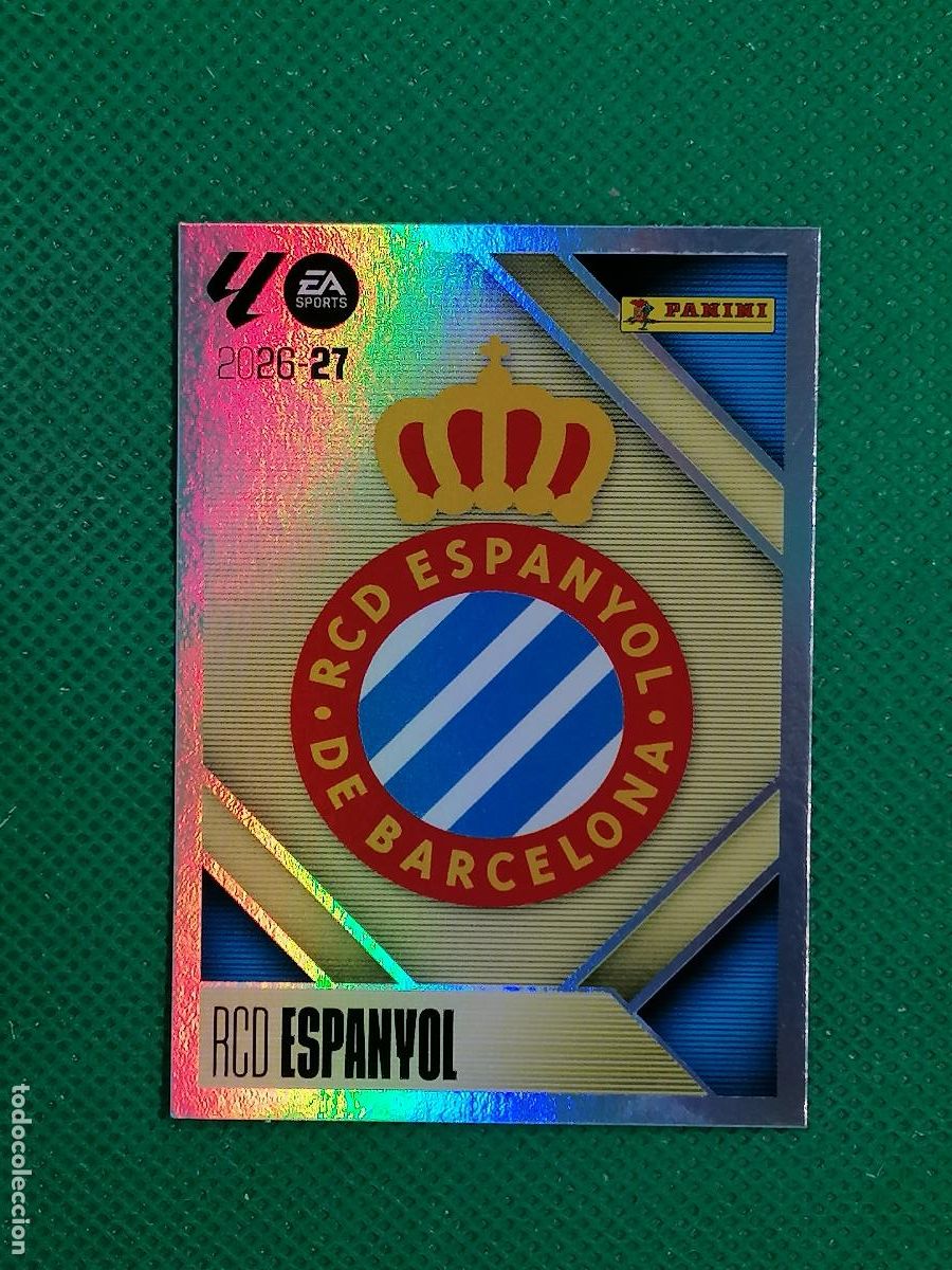 Cromos de f&uacute;tbol: 1 ESCUDO ESPANYOL ⚽ PANINI LIGA ESTE 26 27 2026 2027 ⚽