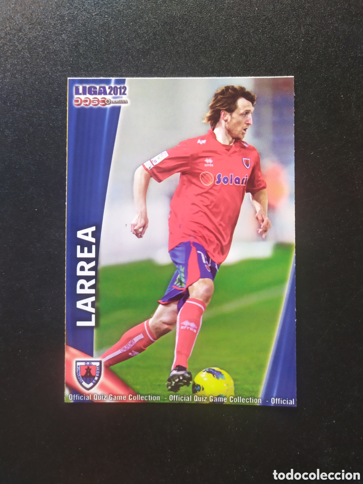 Cromos de f&uacute;tbol: Mundicromo fichas Liga 2011 2012 11 12 Larrea n&deg; 910 Numancia