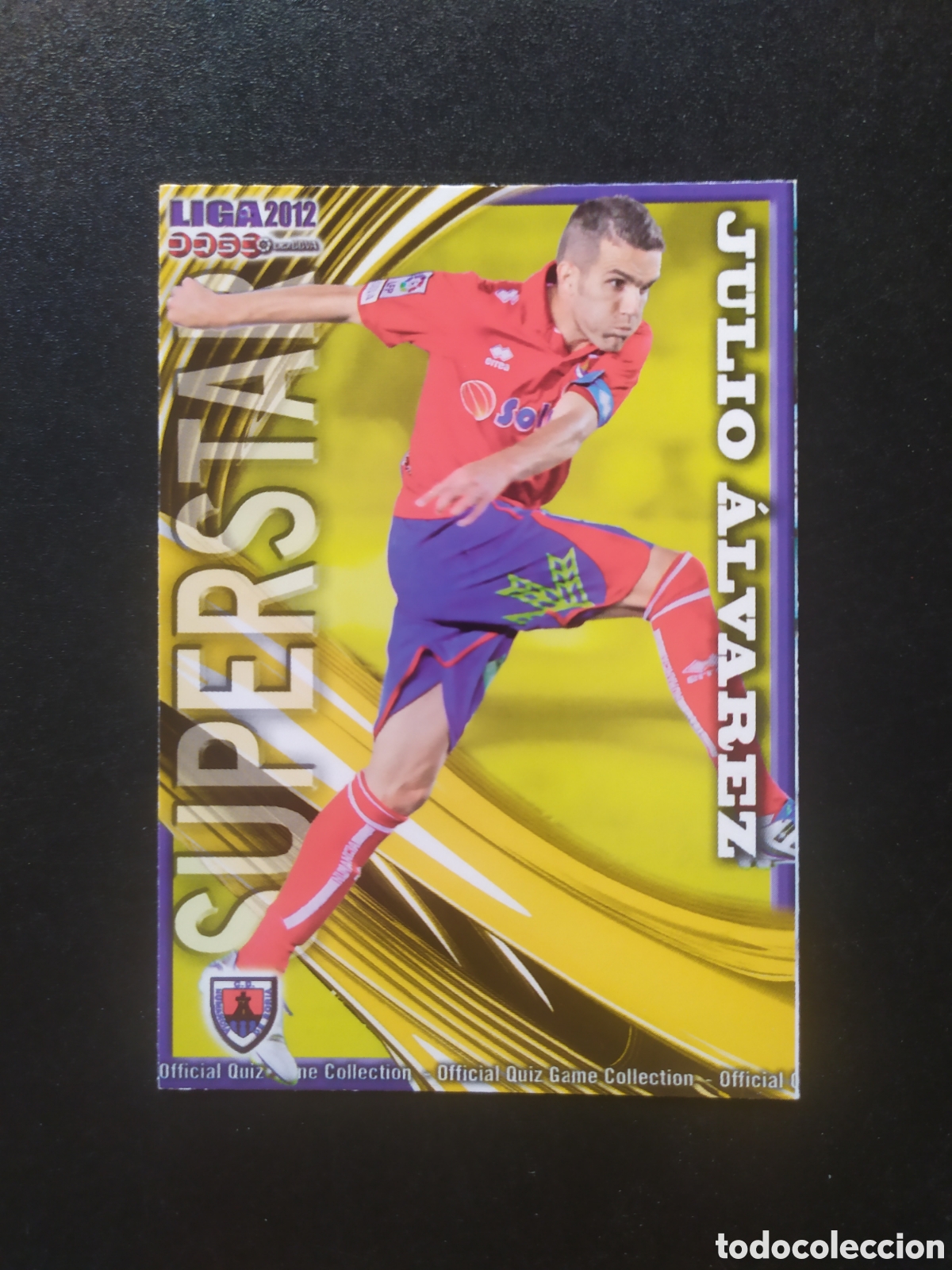 Cromos de f&uacute;tbol: Mundicromo fichas Liga 2011 2012 11 12 Julio Alvarez superstar mate n&deg; 921 Numancia