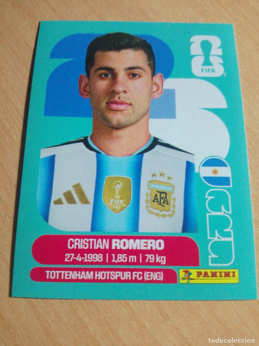 Cartes &agrave; collectionner de Football: CRISTIAN ROMERO ARGENTINA ARG 4 MUNDIAL FIFA WORLD CUP 2026 26 PANINI STICKERS NUEVO