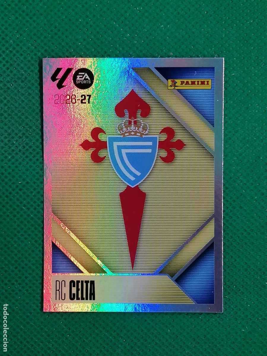 Cromos de f&uacute;tbol: 1 ESCUDO CELTA ⚽ PANINI LIGA ESTE 26 27 2026 2027 ⚽