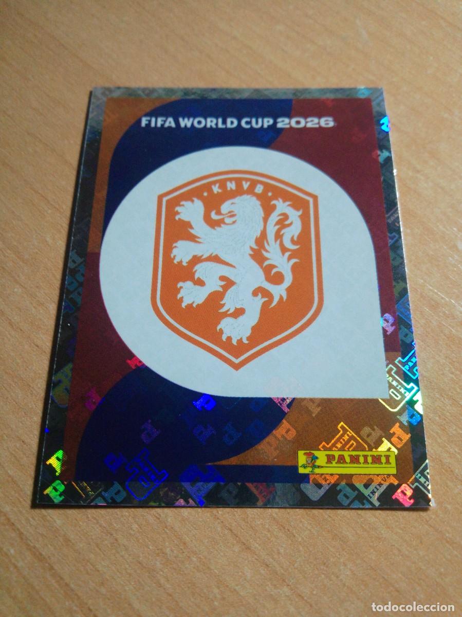 Cromos de f&uacute;tbol: NED 1 ESCUDO DE HOLANDA MUNDIAL FIFA WORLD CUP 2026 26 PANINI STICKERS NUEVO