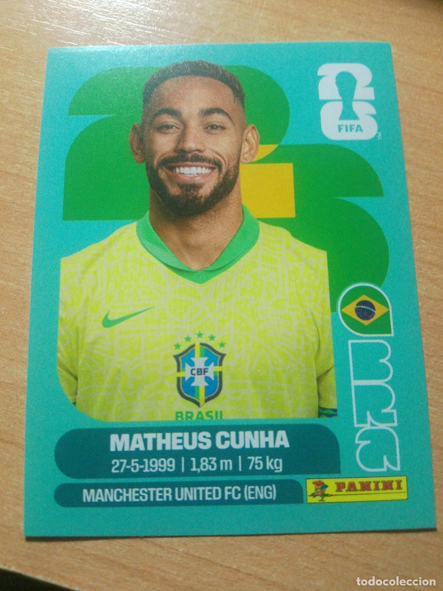 Cromos de f&uacute;tbol: MATHEUS CUNHA BRASIL BRA 17 MUNDIAL FIFA WORLD CUP 2026 26 PANINI STICKERS NUEVO
