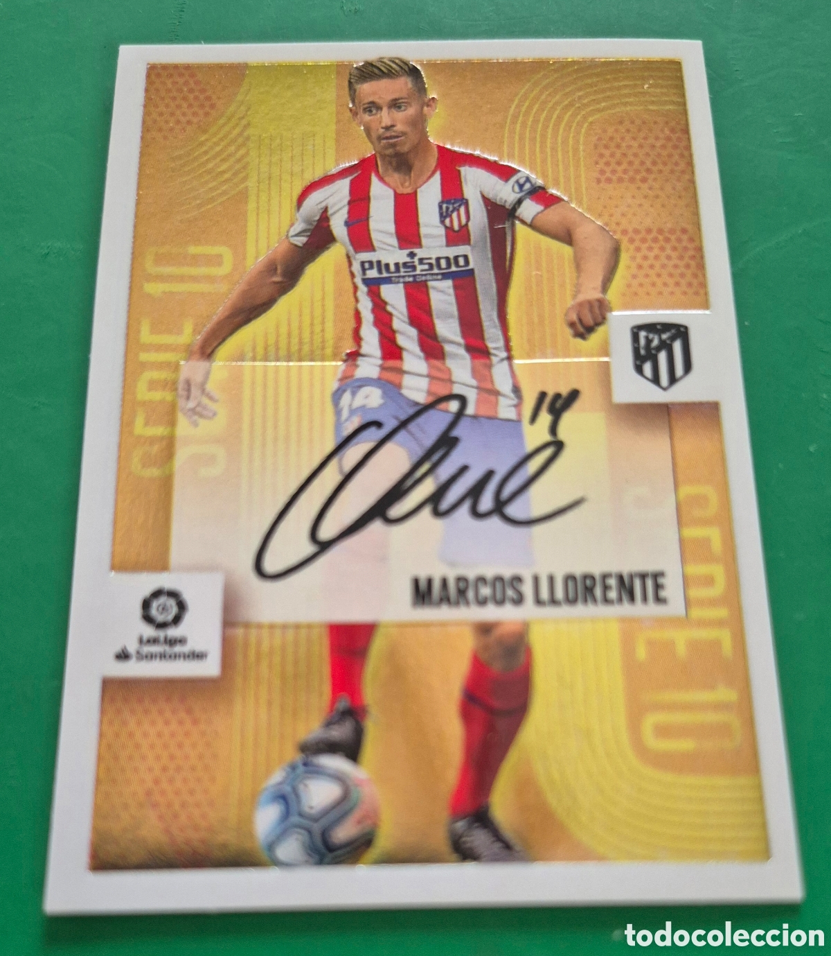 Cromos de f&uacute;tbol: CROMO MARCOS LLORENTE 15 SERIE 10 ATLETICO DE MADRID LIGA 2020 2021 20 21 ESTE PANINI NUNCA PEGADO