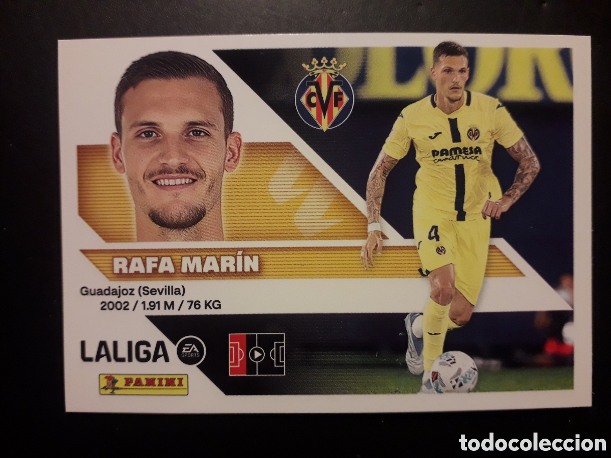 Cromos de f&uacute;tbol: RAFA MAR&Iacute;N VILLARREAL N&deg; 8B ED ESTE 2026 2027 26 27 SIN PEGAR PEDIDO M&Iacute;NIMO 3&euro;