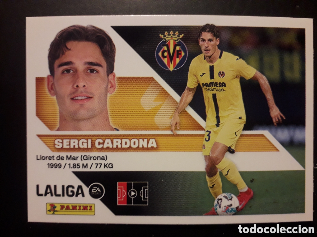 Cromos de f&uacute;tbol: SERGI CARDONA VILLARREAL N&deg; 10 ED ESTE 2026 2027 26 27 SIN PEGAR PEDIDO M&Iacute;NIMO 3&euro;