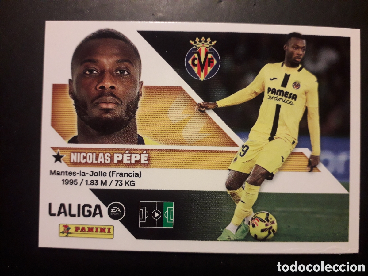 Cromos de f&uacute;tbol: P&Eacute;P&Eacute; VILLARREAL N&deg; 18 ED ESTE 2026 2027 26 27 SIN PEGAR PEDIDO M&Iacute;NIMO 3&euro;