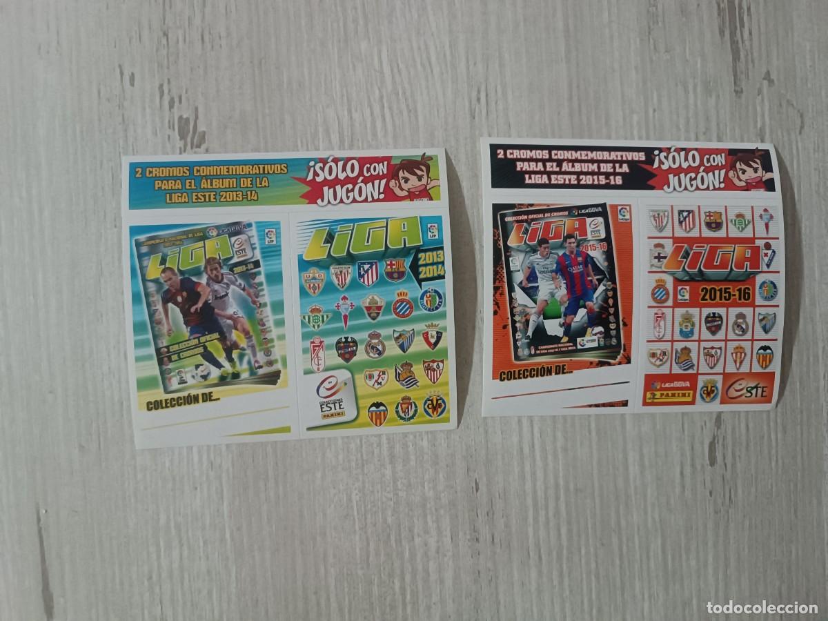 Cromos de f&uacute;tbol: LOTE CROMOS CONMEMORATIVOS NUNCA PEGADOS LIGA ESTE 2013 2014 y 2015 2016
