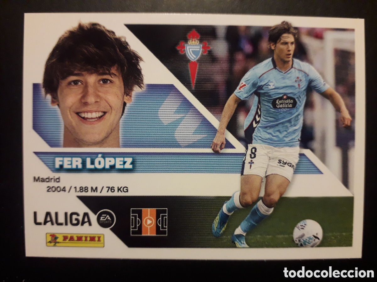 Cromos de f&uacute;tbol: FER L&Oacute;PEZ CELTA DE VIGO N&deg; 15 ED ESTE 2026 2027 26 27 SIN PEGAR PEDIDO M&Iacute;NIMO 3&euro;