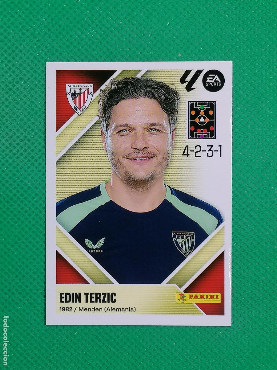 Cromos de f&uacute;tbol: 2 EDIN TERZIC ATHLETIC BILBAO ⚽ PANINI LIGA ESTE 26 27 2026 2027 ⚽