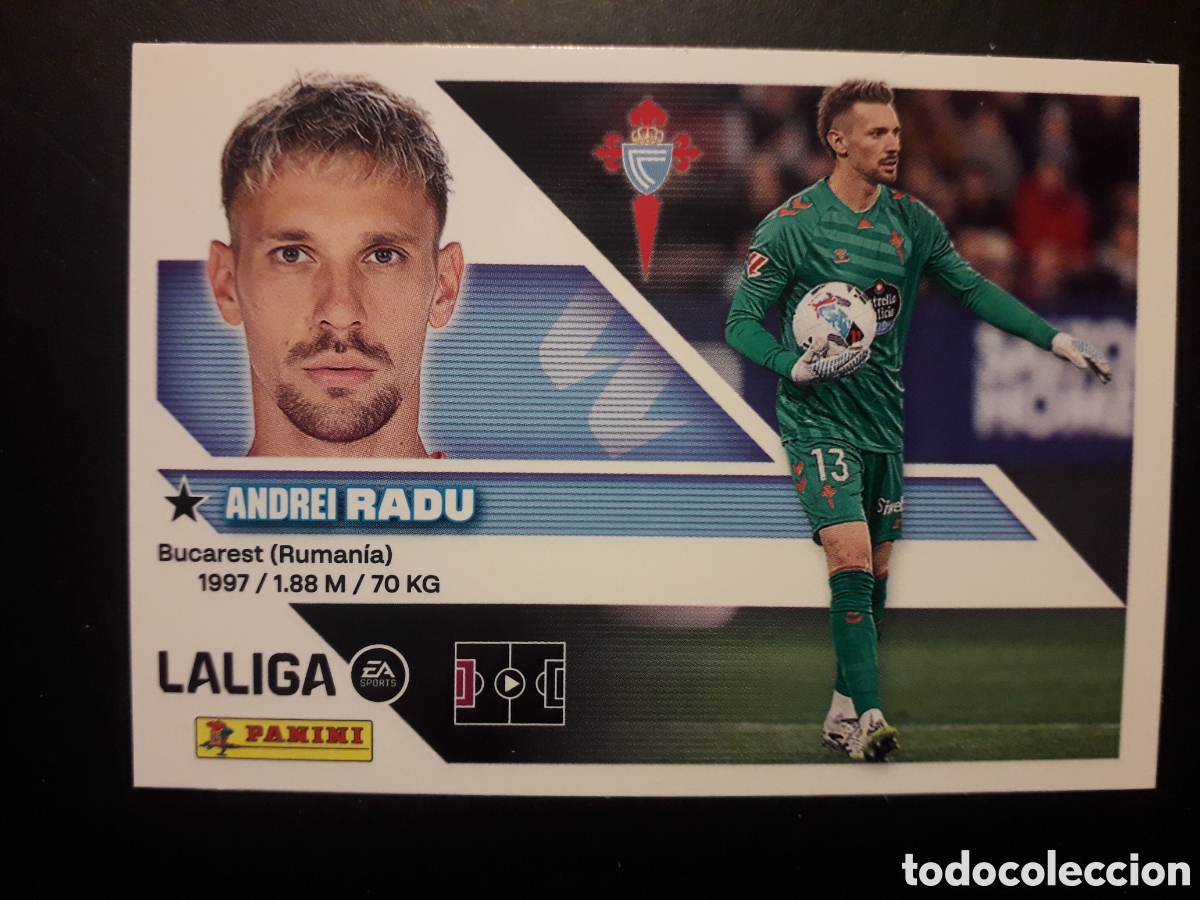 Cromos de f&uacute;tbol: RADU CELTA DE VIGO N&deg; 3 ED ESTE 2026 2027 26 27 SIN PEGAR PEDIDO M&Iacute;NIMO 3&euro;