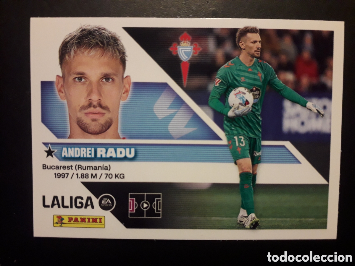 Cromos de f&uacute;tbol: RADU CELTA DE VIGO N&deg; 3 ED ESTE 2026 2027 26 27 SIN PEGAR PEDIDO M&Iacute;NIMO 3&euro;