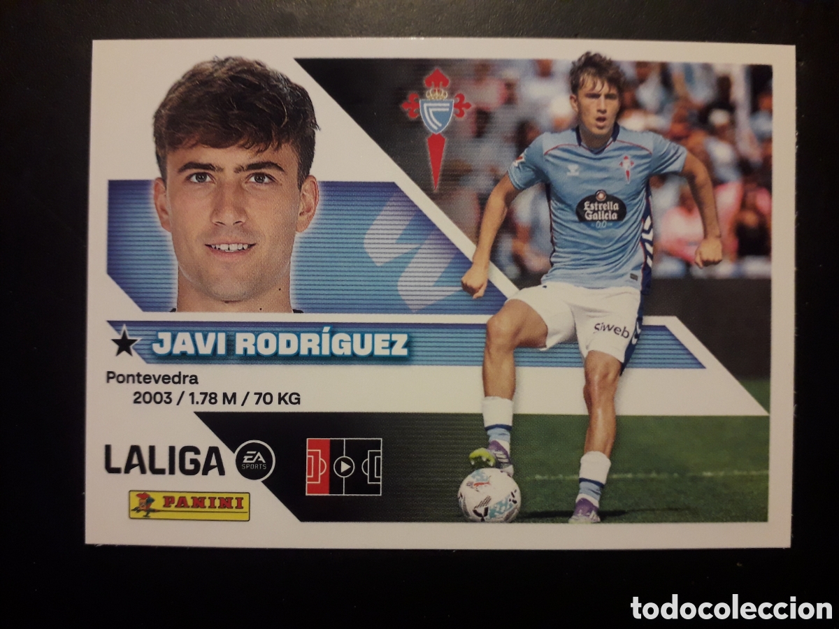 Cromos de f&uacute;tbol: JAVI RODR&Iacute;GUEZ CELTA DE VIGO N&deg; 7 ED ESTE 2026 2027 26 27 SIN PEGAR PEDIDO M&Iacute;NIMO 3&euro;