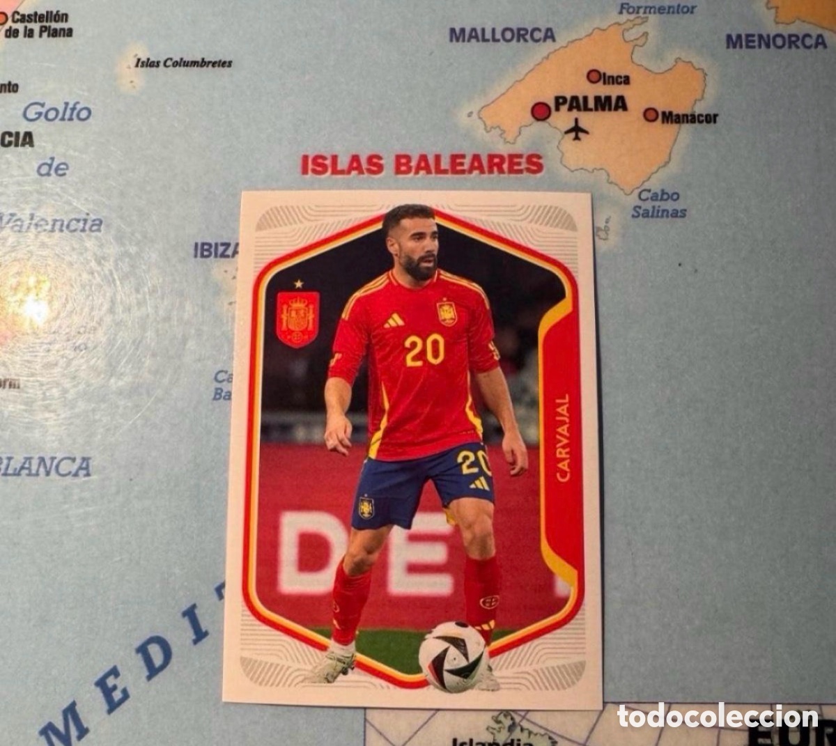 Cromos de f&uacute;tbol: Carvajal n&uacute;mero 16 la selecci&oacute;n espa&ntilde;ola &ldquo;Espa&ntilde;a 2026&rdquo; del Carrefour 2026