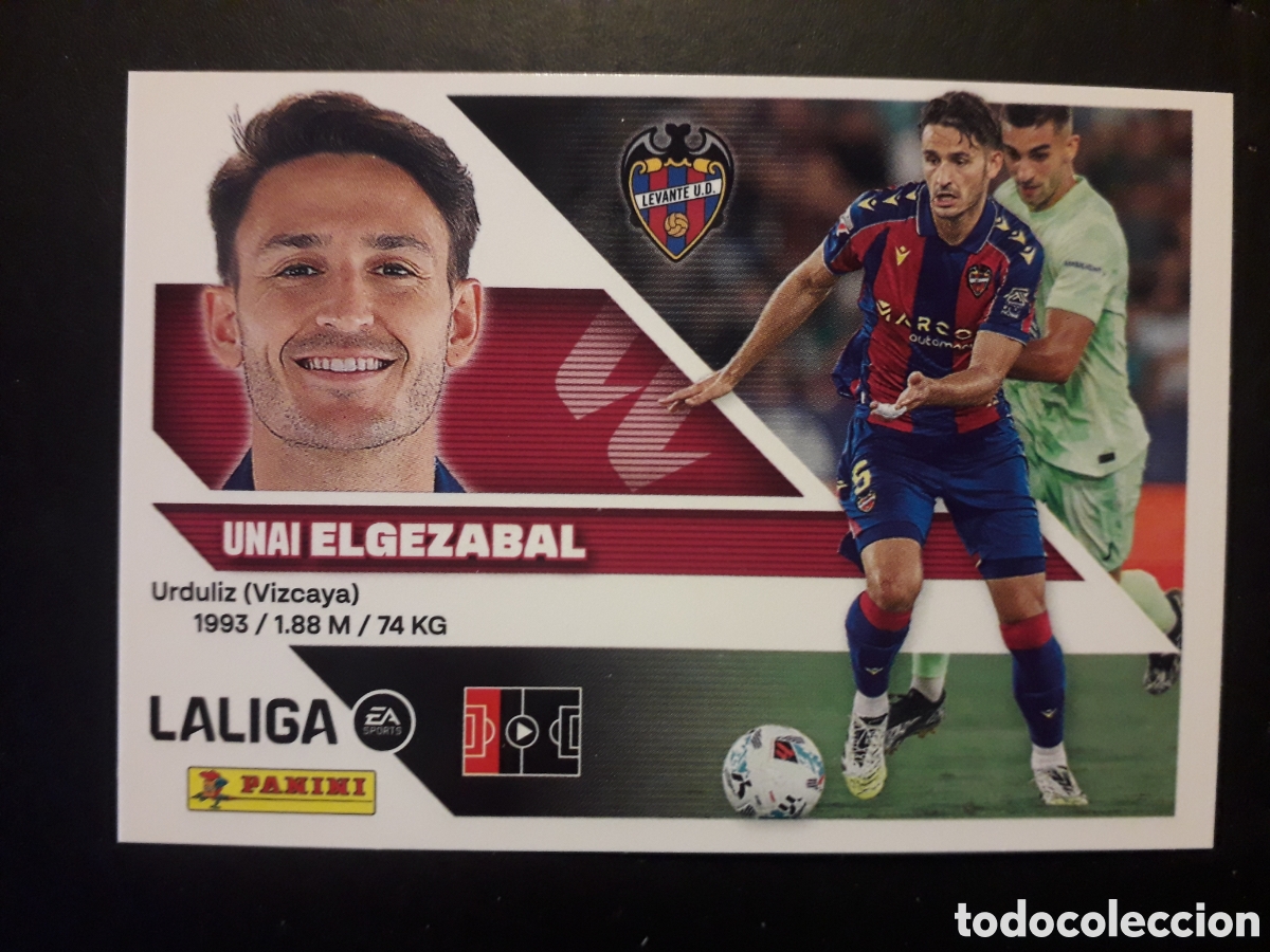 Cromos de f&uacute;tbol: ELGUEZABAL LEVANTE N&deg; 6 ED ESTE 2026 2027 26 27 SIN PEGAR PEDIDO M&Iacute;NIMO 3&euro;