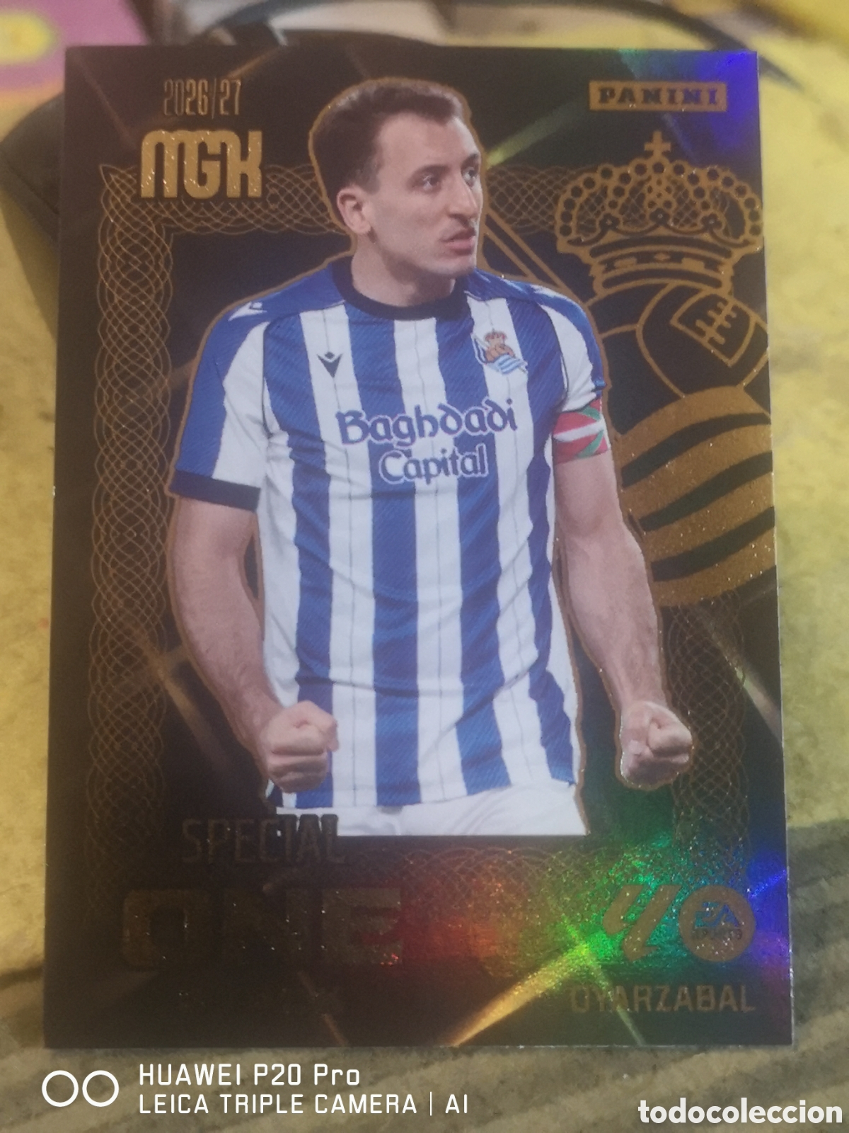 Cromos de f&uacute;tbol: OYARZABAL SPECIAL ONE BLACK MEGACRACKS 2026 2027 26 27 REAL SOCIEDAD