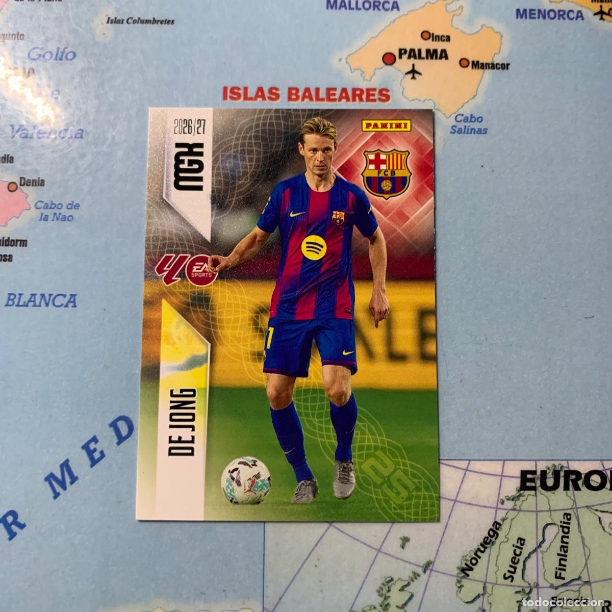 Cromos de f&uacute;tbol: De Jong n&uacute;mero 82 del Barcelona megacracks 26-27 2026-2027