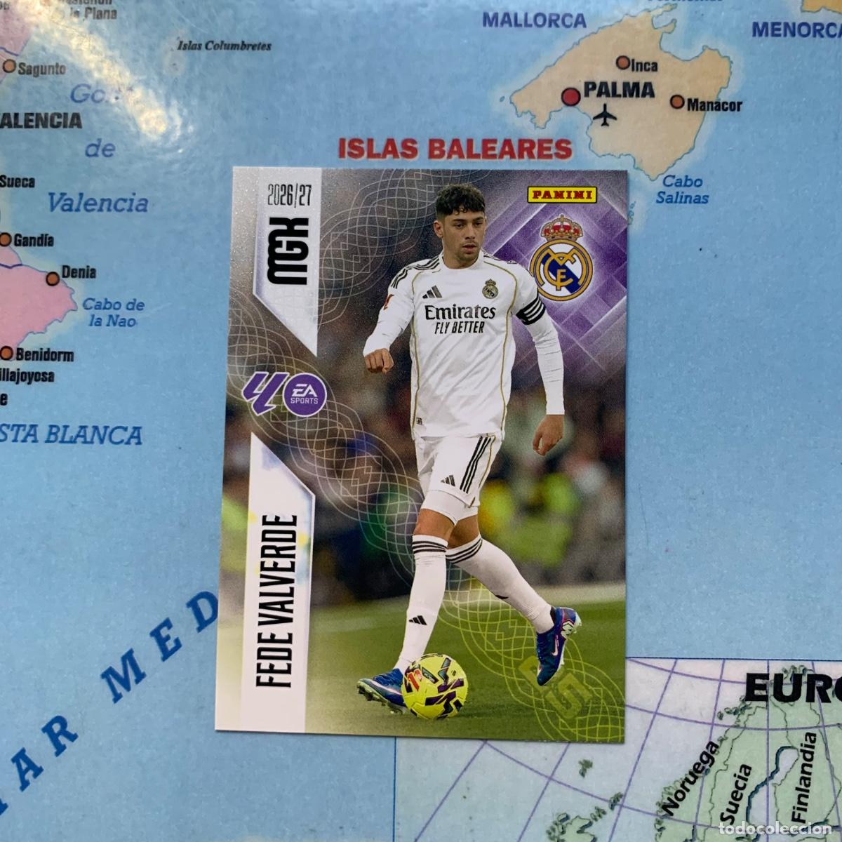 Cromos de f&uacute;tbol: Fede Valverde n&uacute;mero 226 del Real Madrid megacracks 26-27 2026-2027