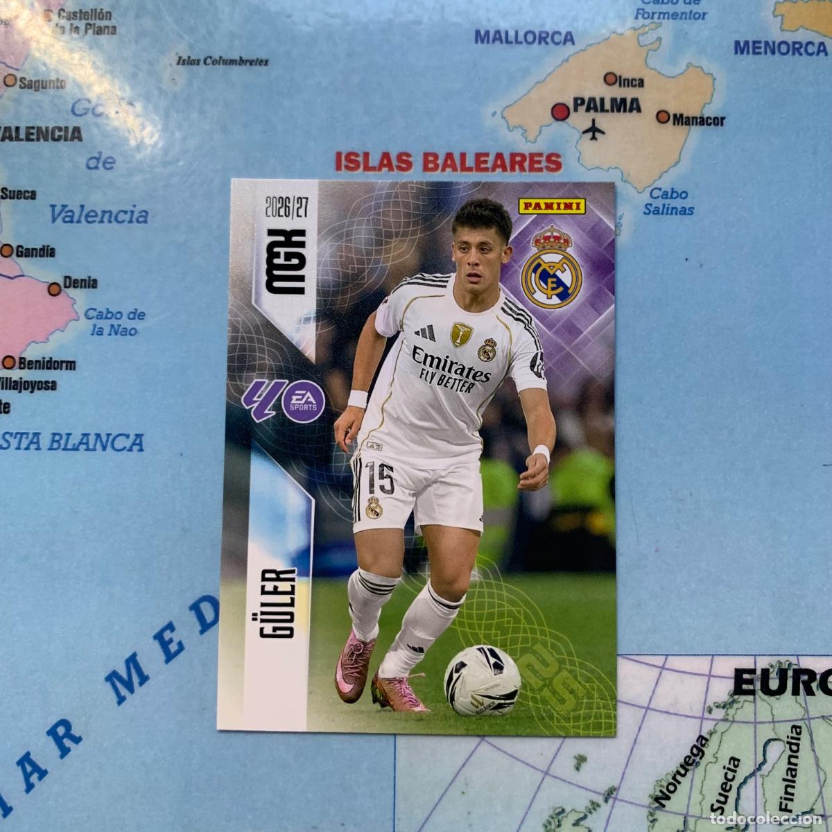 Cromos de f&uacute;tbol: Guler n&uacute;mero 229 del Real Madrid megacracks 26-27 2026-2027