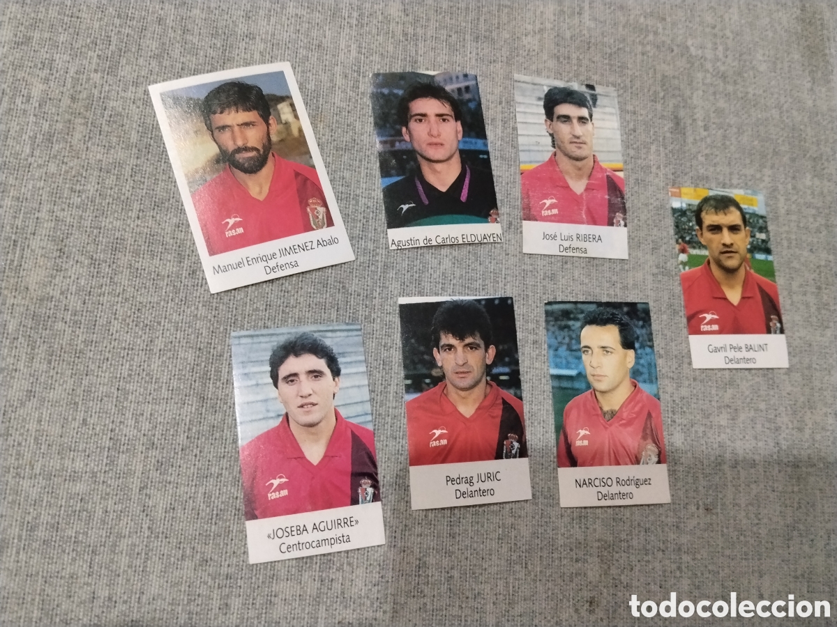 Cromos de f&uacute;tbol: BIMBO LIGA 1991 92 ( 91 -92 ) 7 CROMOS - REAL BURGOS ( SIN PEGAR )
