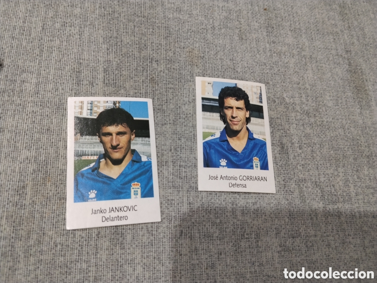 Cromos de f&uacute;tbol: BIMBO LIGA 1991 92 ( 91 -92 ) 2 CROMOS - REAL OVIEDO ( SIN PEGAR )