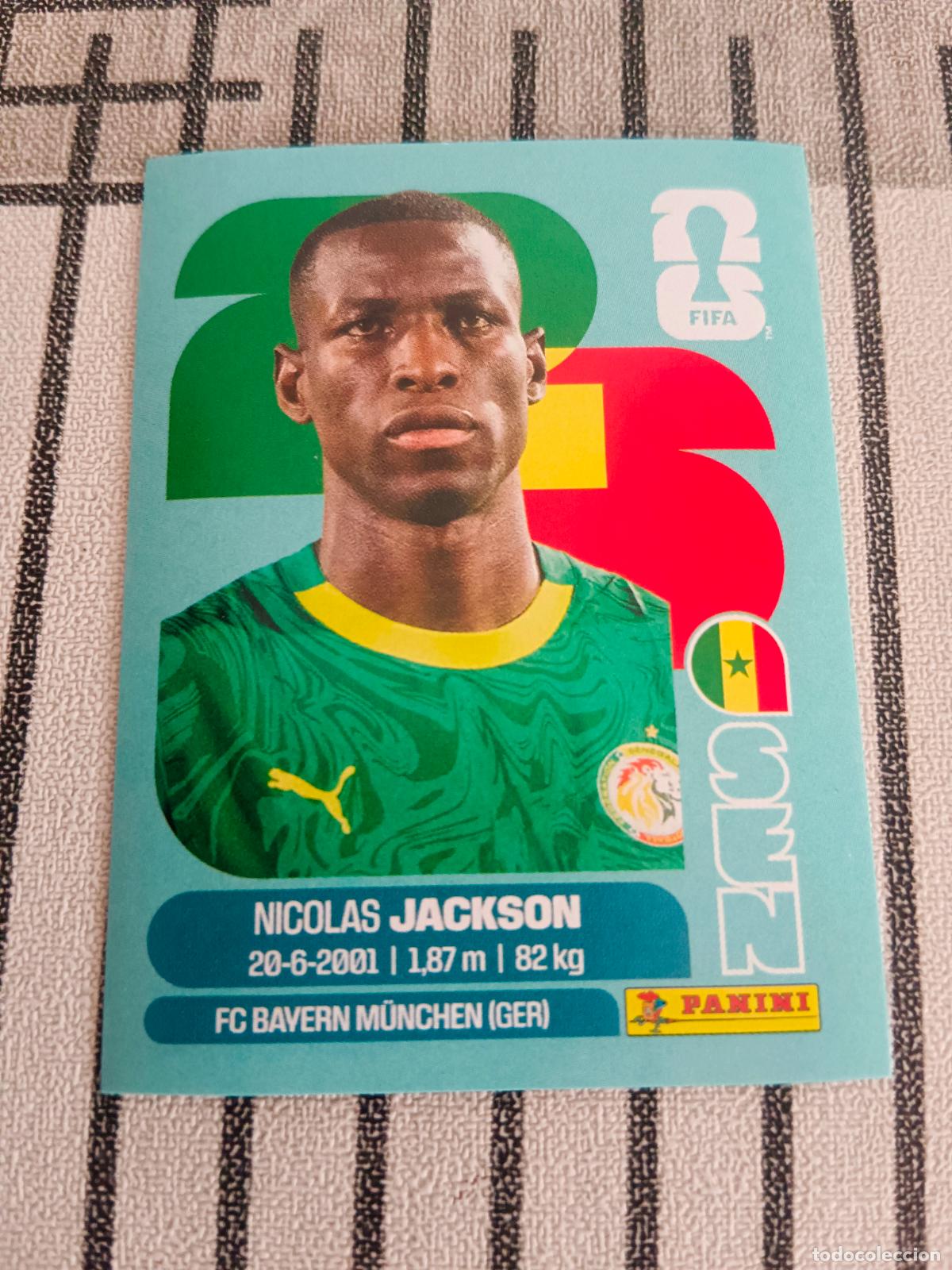 Cromos de f&uacute;tbol: MUNDIAL 2026 ESTADOS UNIDOS USA MEXICO MEJICO CANADA SEN 19 SEN19 NICOLAS JACKSON SENEGAL FIFA