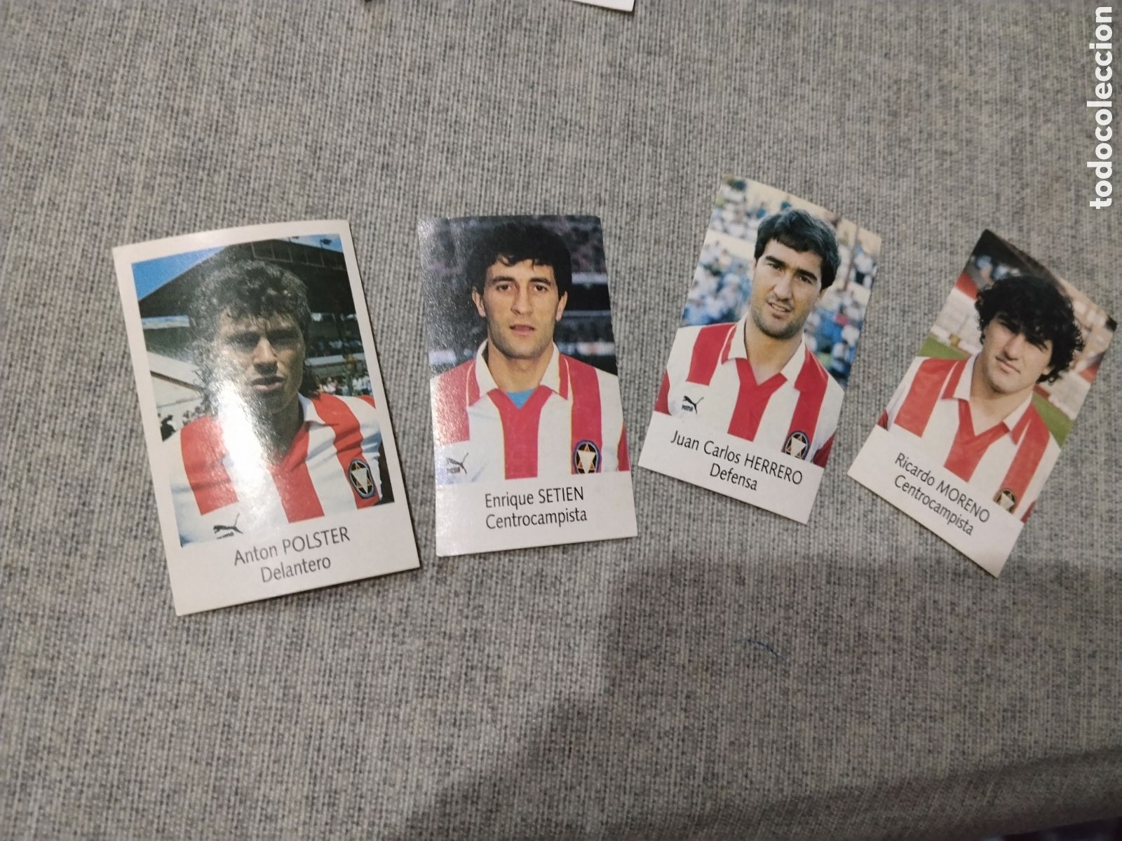Cromos de f&uacute;tbol: BIMBO LIGA 1991 92 ( 91 -92 ) 4 CROMOS - CD LOGRO&Ntilde;&Eacute;S ( SIN PEGAR )