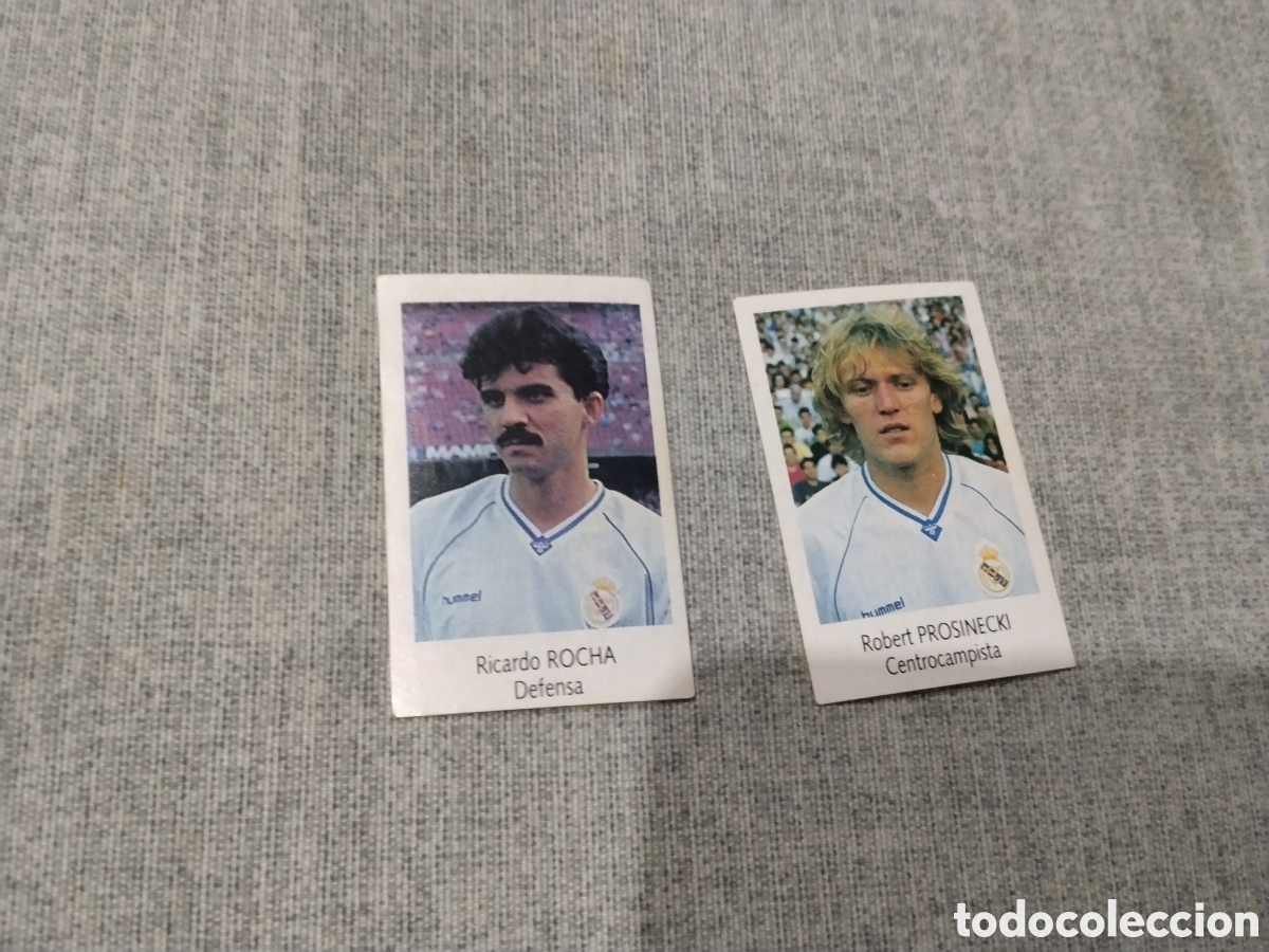 Cromos de f&uacute;tbol: BIMBO LIGA 1991 92 ( 91 -92 ) 2 CROMOS - REAL MADRID ( SIN PEGAR )