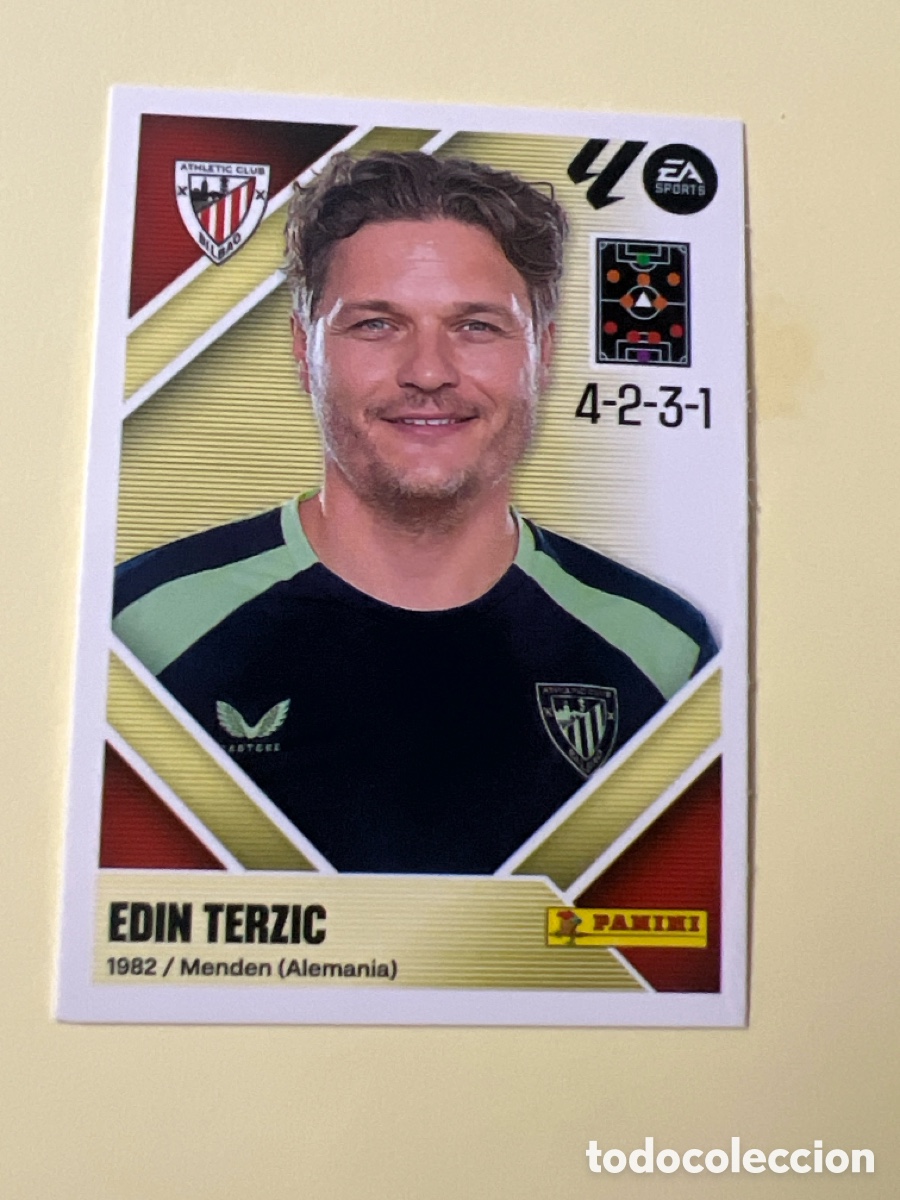 Cromos de f&uacute;tbol: C3295. Edin Terzic Entrenador n&uacute;mero 2 del Athletic de Bilbao cromo de la liga este 26-27 2026-2027