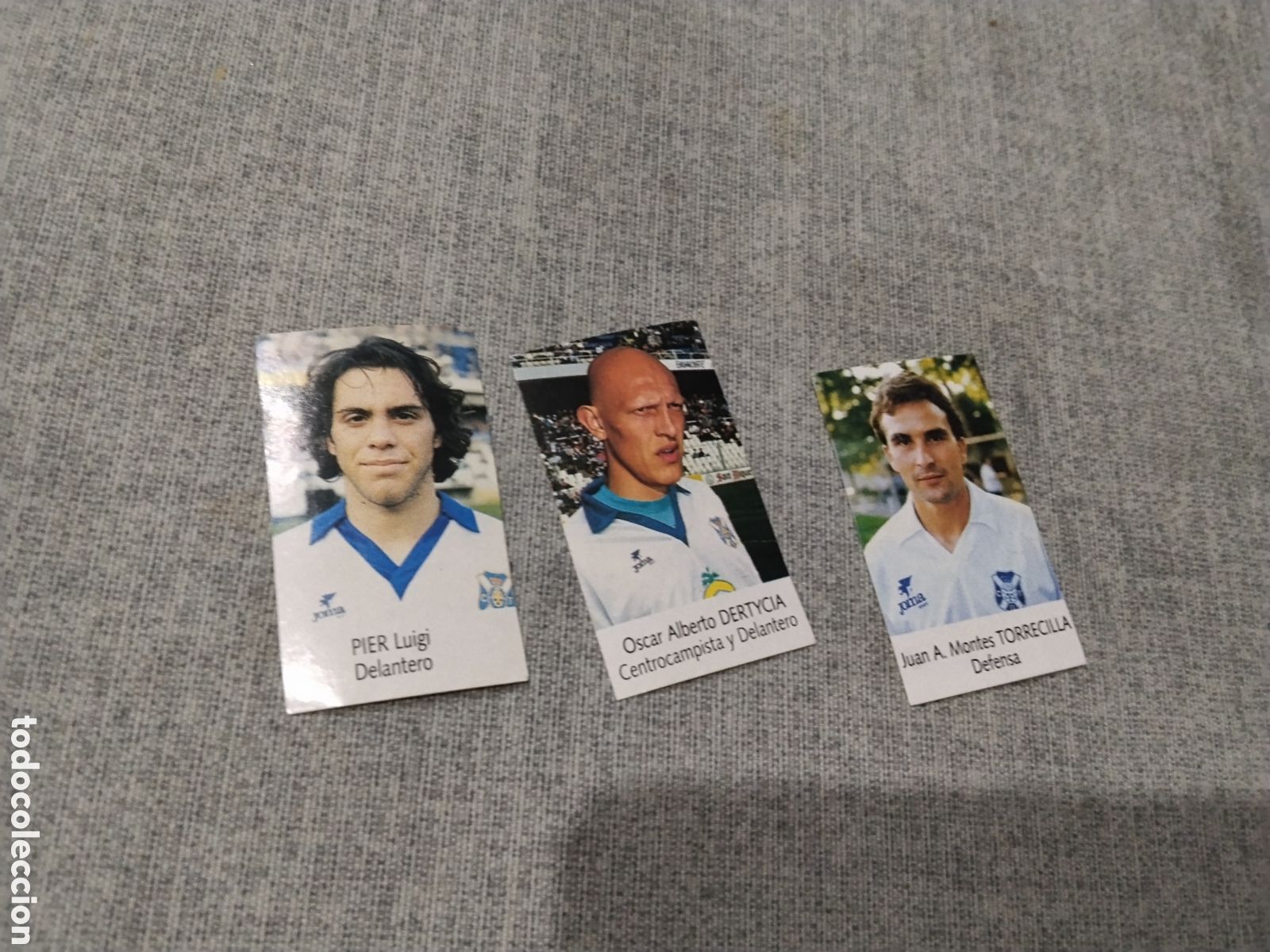 Fu&szlig;ball-Sticker: BIMBO LIGA 1991 92 ( 91 -92 ) 3 CROMOS - CD TENERIFE ( SIN PEGAR )