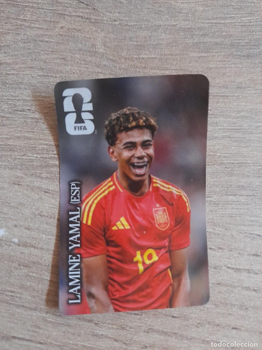 Cromos de f&uacute;tbol: LAMINE YAMAL CROMO STICKER PROMOCI&Oacute;N COCA-COLA MUNDIAL FIFA WORLD CUP 2026
