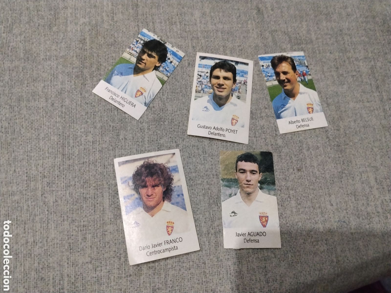 Fu&szlig;ball-Sticker: BIMBO LIGA 1991 92 ( 91 -92 ) 5 CROMOS - REAL ZARAGOZA CF ( SIN PEGAR )