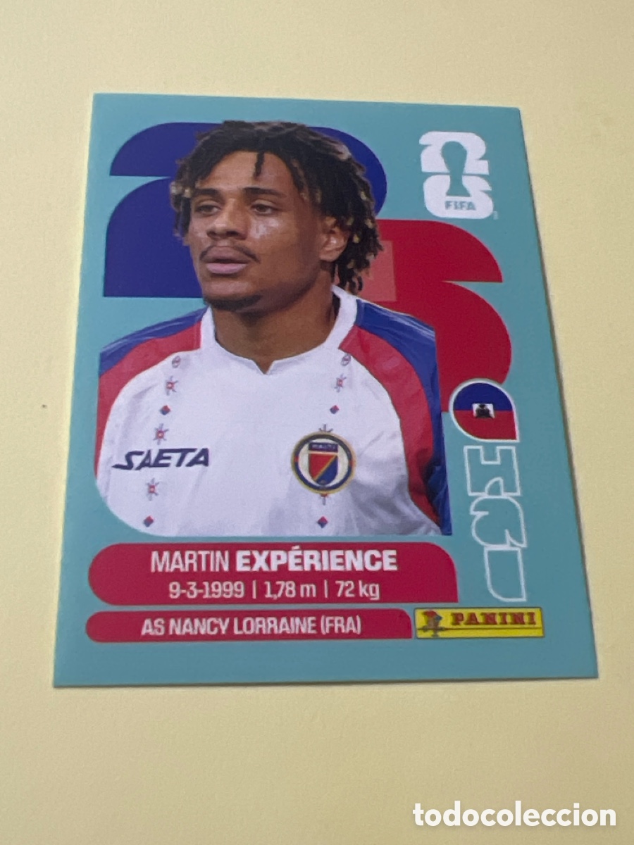 Fu&szlig;ball-Sticker: C3301. FIFA WORLD CUP MUNDIAL 2026 PANINI. #HAI 4. MARTIN EXPERIENCE. HAITI