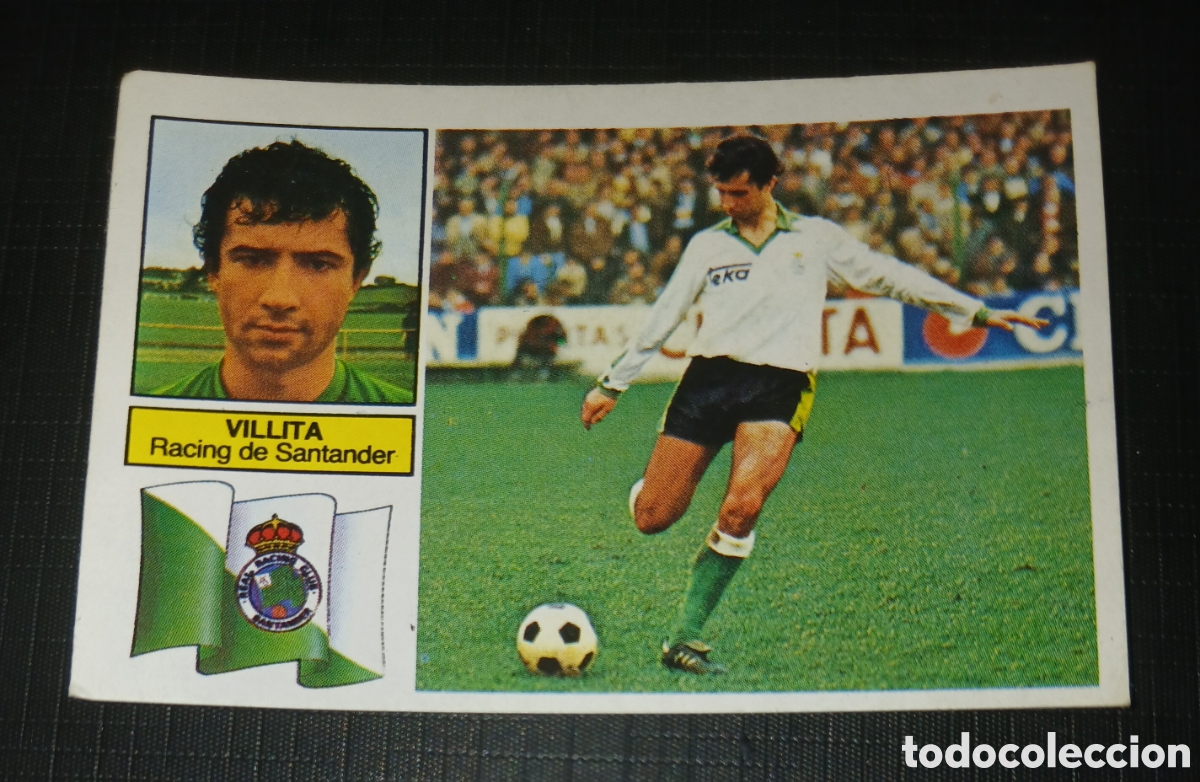 Figurine di Calcio: Cromo Villita Racing de Santander Ed. Este Liga 1982 1983 82-83 Sin pegar, nunca pegado