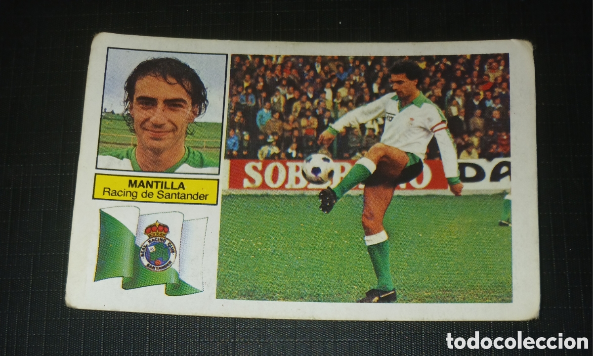 Cromos de f&uacute;tbol: Cromo Mantilla Racing de Santander Ed. Este Liga 1982 1983 82-83 Sin pegar, nunca pegado